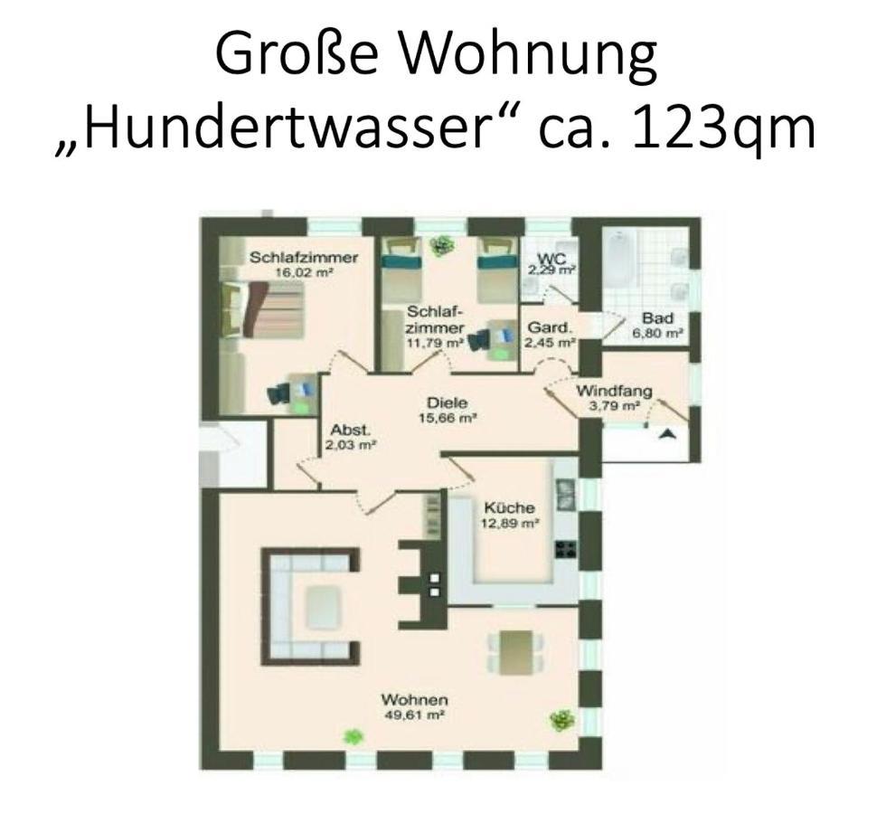 Grosse Ferienwohnung Hundertwasser Am Dreisessel In Altreichenau Neureichenau Buitenkant foto